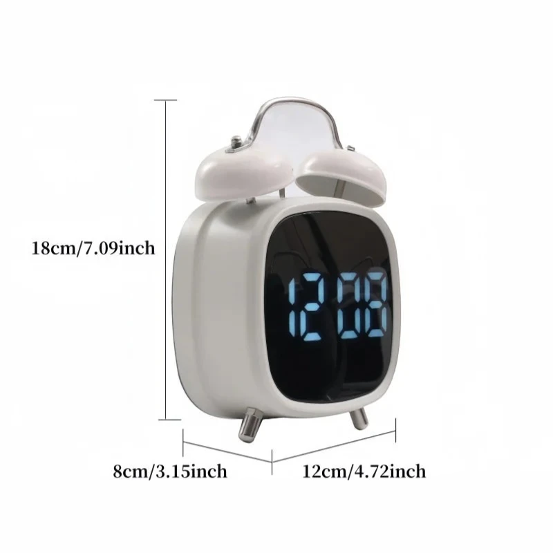 Clock | Retro Double Bell LED Design