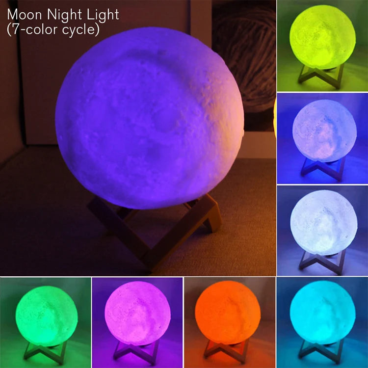 Desk Lamp | LED Moon Sphere Light