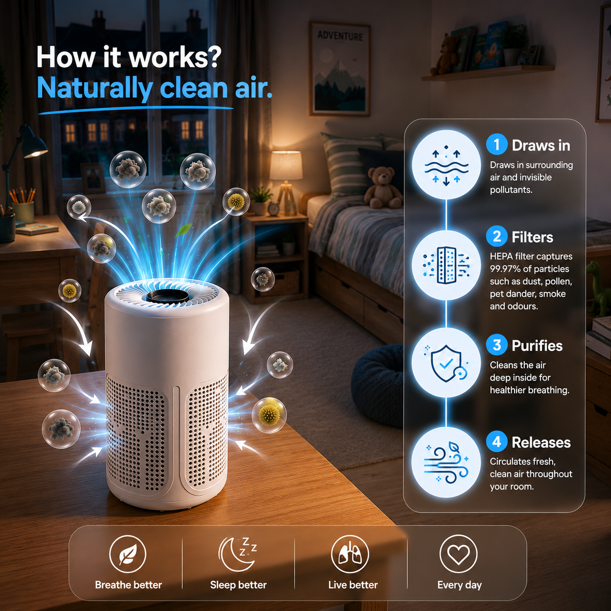 Clairly Air Purifier Luna