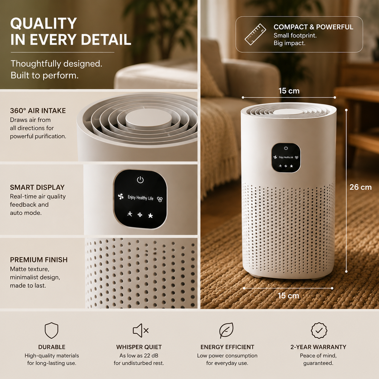 Clairly Air Purifier Horizon