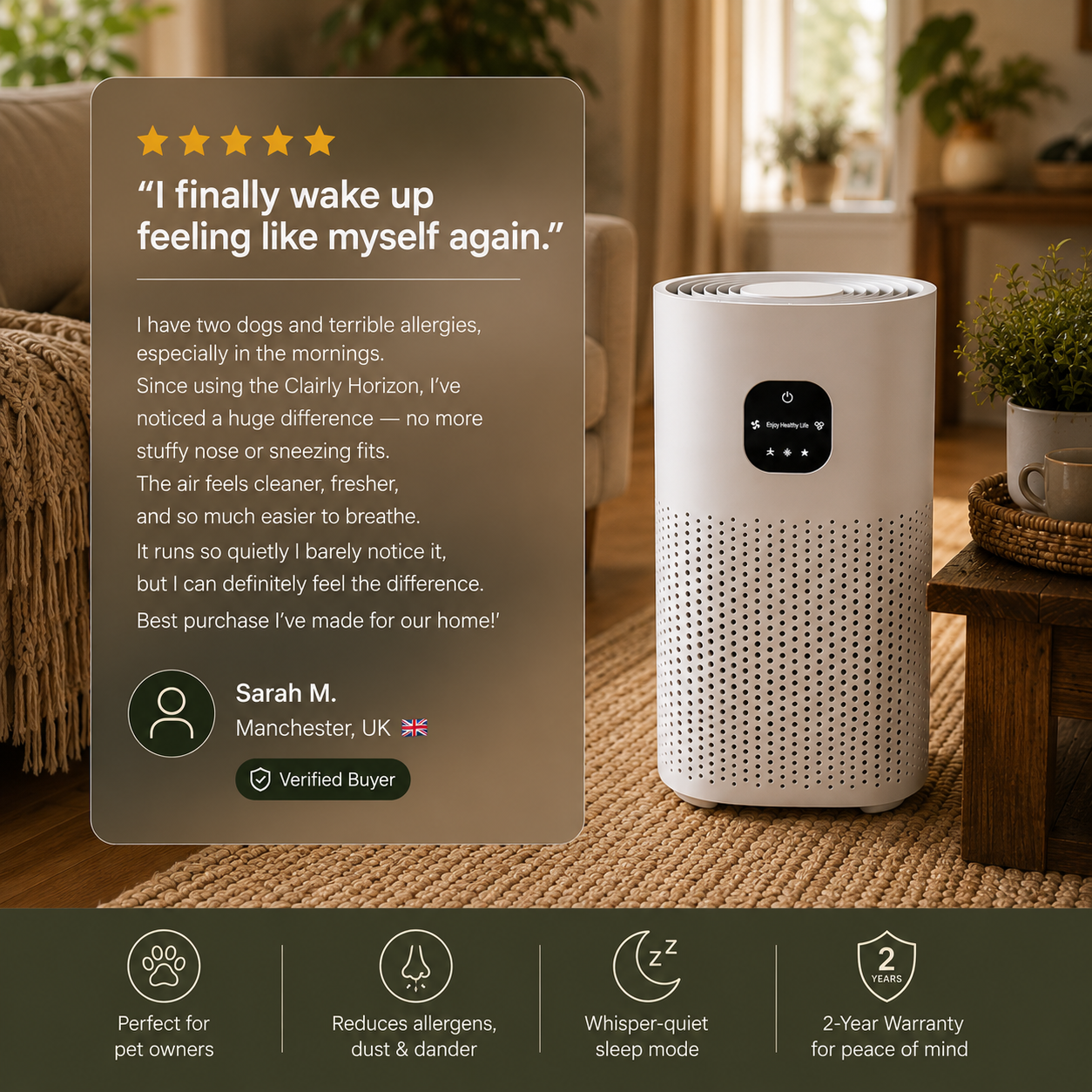 Clairly Air Purifier Horizon