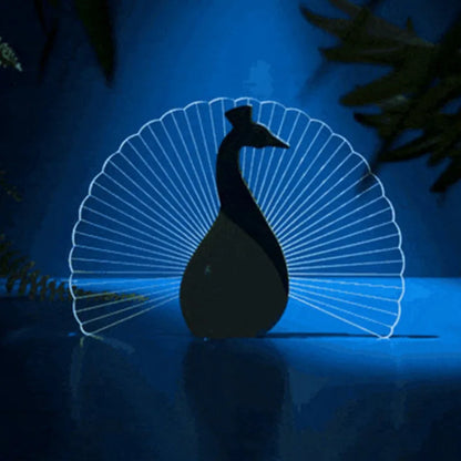 Table Lamp | LED Silhouette Animal Design