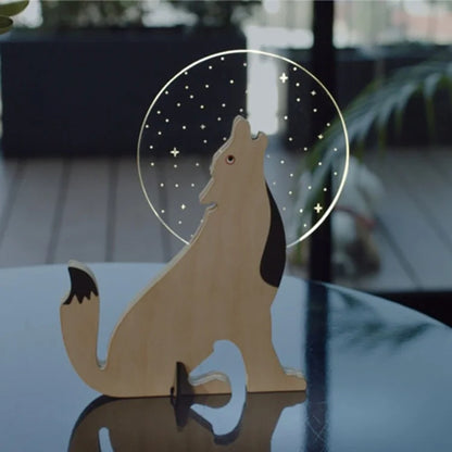 Table Lamp | LED Silhouette Animal Design