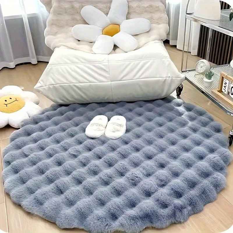 Mat | Round Shaggy Floor Rug