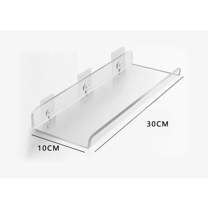 Wall Shelf | Minimalist Clear Acrylic Ledge