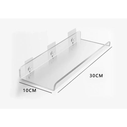 Wall Shelf | Minimalist Clear Acrylic Ledge