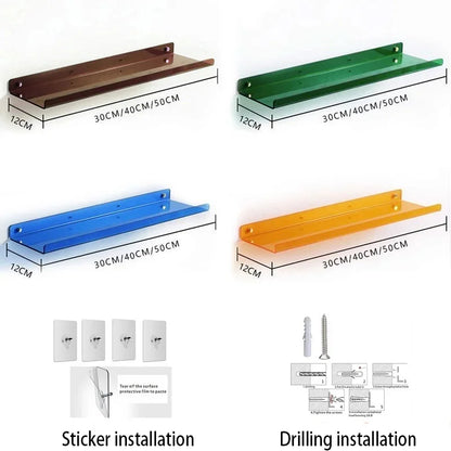 Wall Shelf | Minimalist Clear Acrylic Ledge