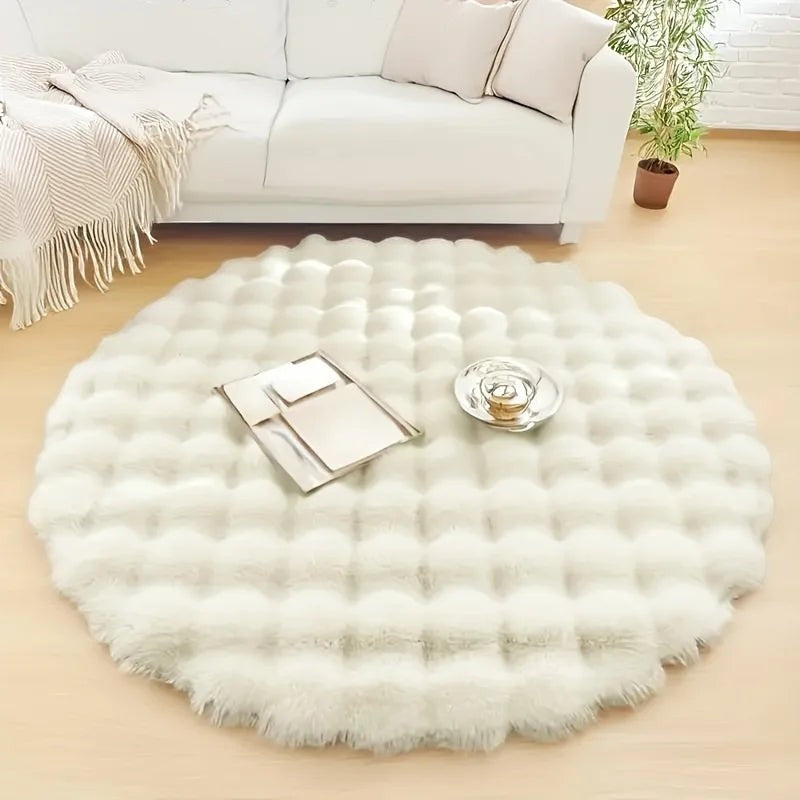 Mat | Round Shaggy Floor Rug