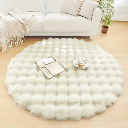 Mat | Round Shaggy Floor Rug