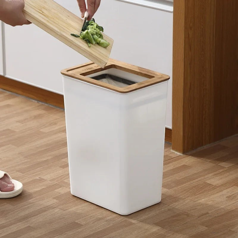 Trash Can | Japanese Style White Bin