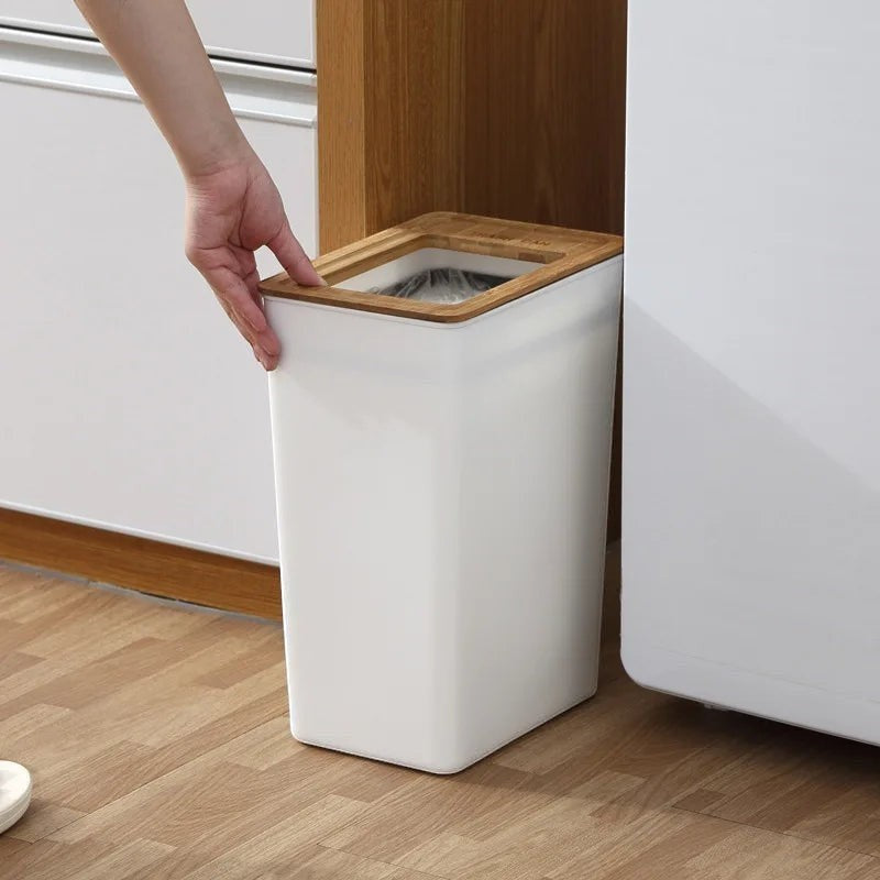 Trash Can | Japanese Style White Bin