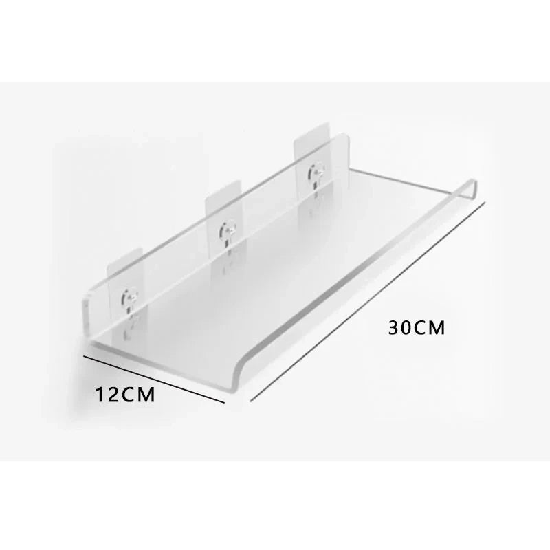 Wall Shelf | Minimalist Clear Acrylic Ledge