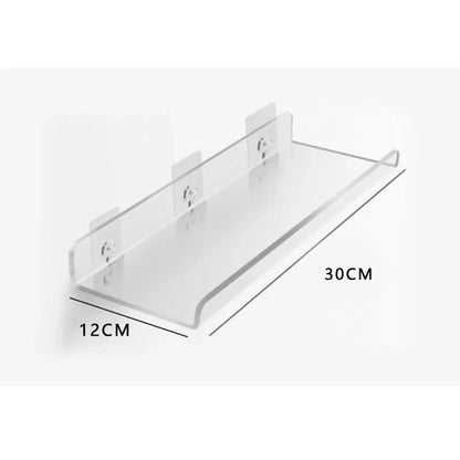 Wall Shelf | Minimalist Clear Acrylic Ledge