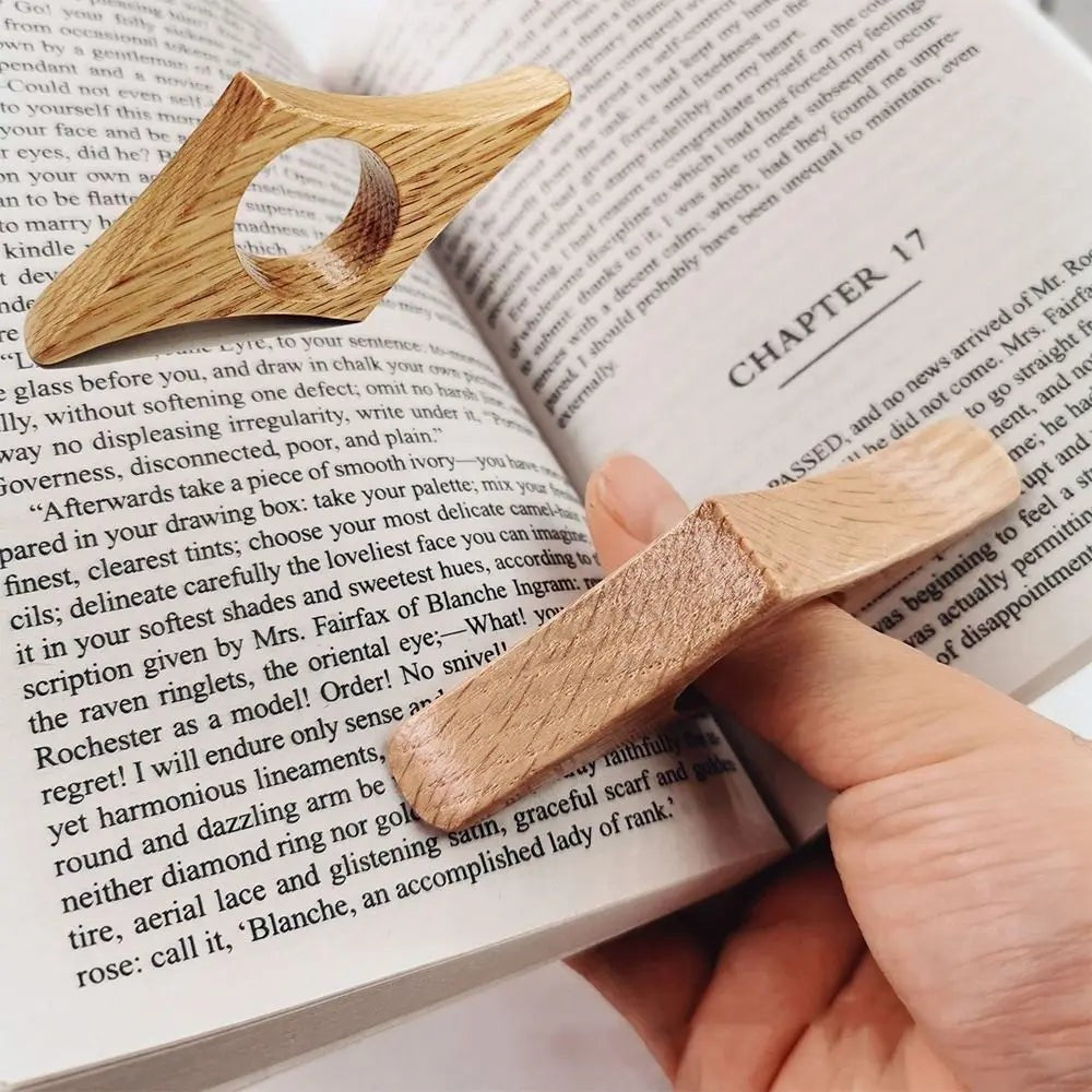 Bookmark | Wood Finger Ring Page Holder