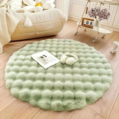 Mat | Round Shaggy Floor Rug