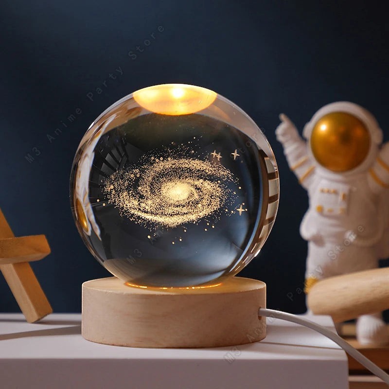 Desk Lamp | Galaxy Crystal Ball Light