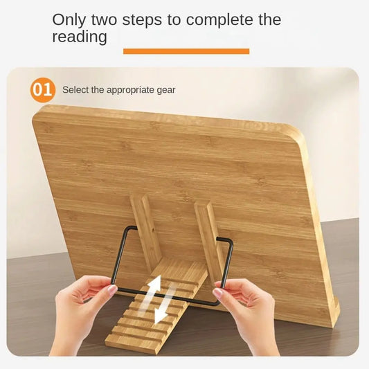 Book Stand | Bamboo Foldable Desk Design