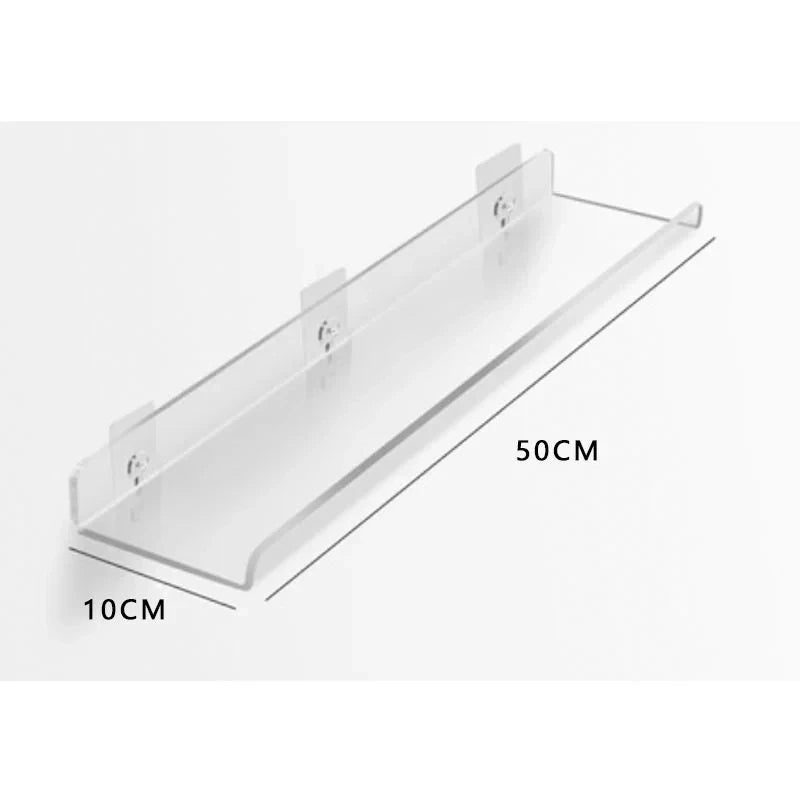Wall Shelf | Minimalist Clear Acrylic Ledge