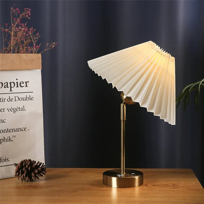 Table Lamps | Pleated Fabric Shade Design