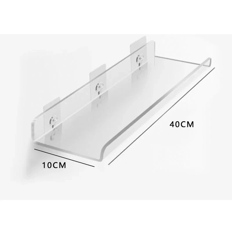 Wall Shelf | Minimalist Clear Acrylic Ledge