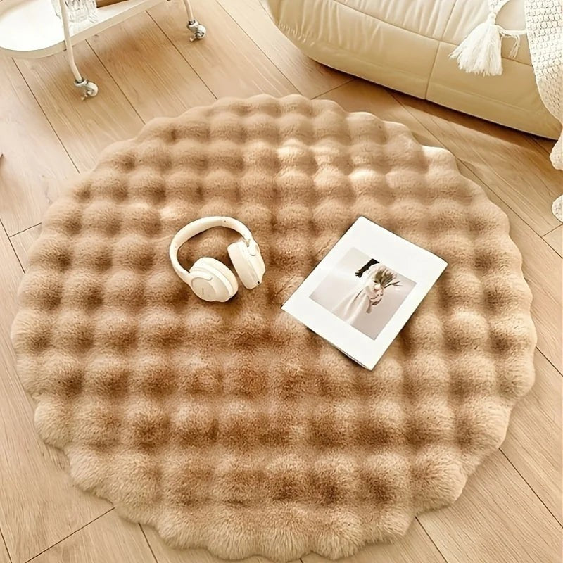 Mat | Round Shaggy Floor Rug