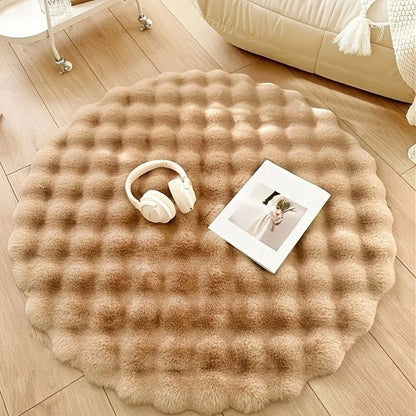 Mat | Round Shaggy Floor Rug