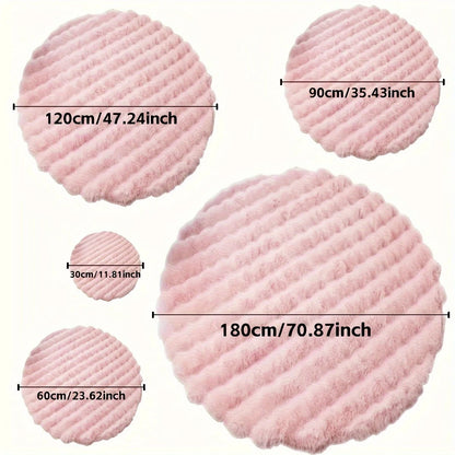 Mat | Round Shaggy Floor Rug