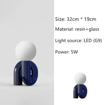 Table Lamp | Curved Tube Sculpture Design