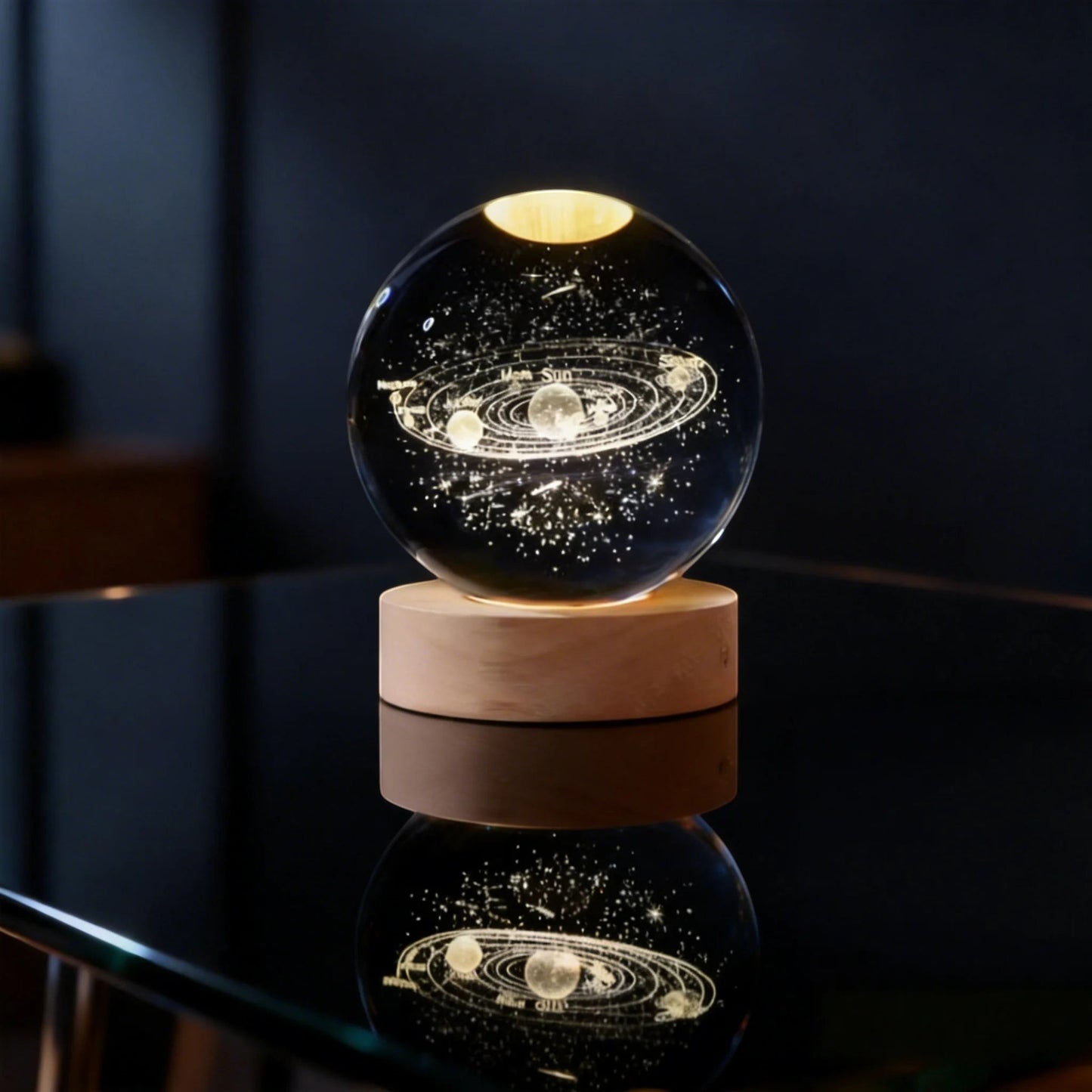 Desk Lamp | Galaxy Crystal Ball Light