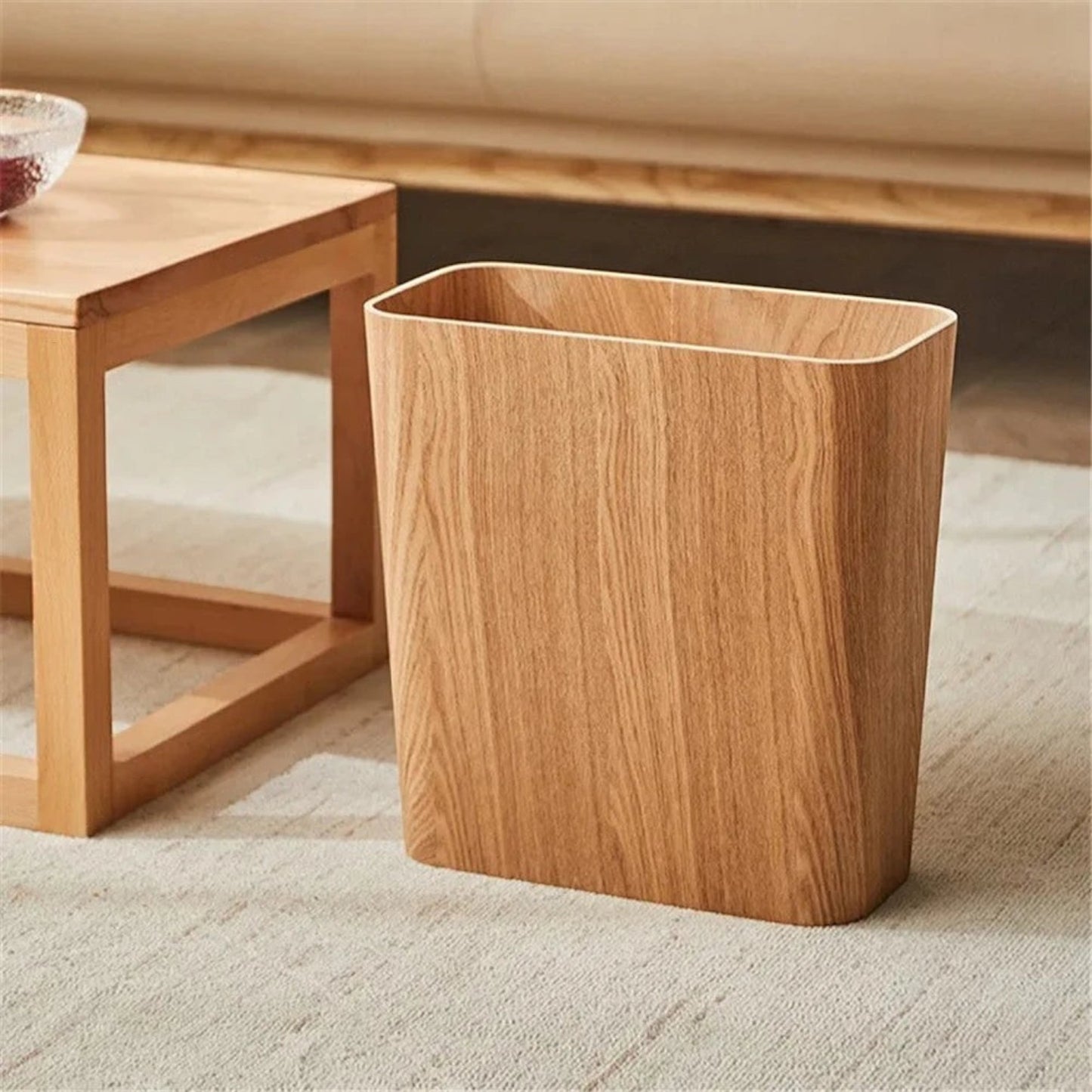 Trash Can | Japanese Style Wood Design
