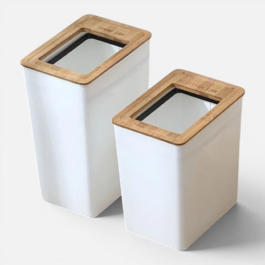 Trash Can | Japanese Style White Bin