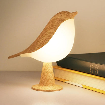Bedside Lamp | Wooden Bird Design