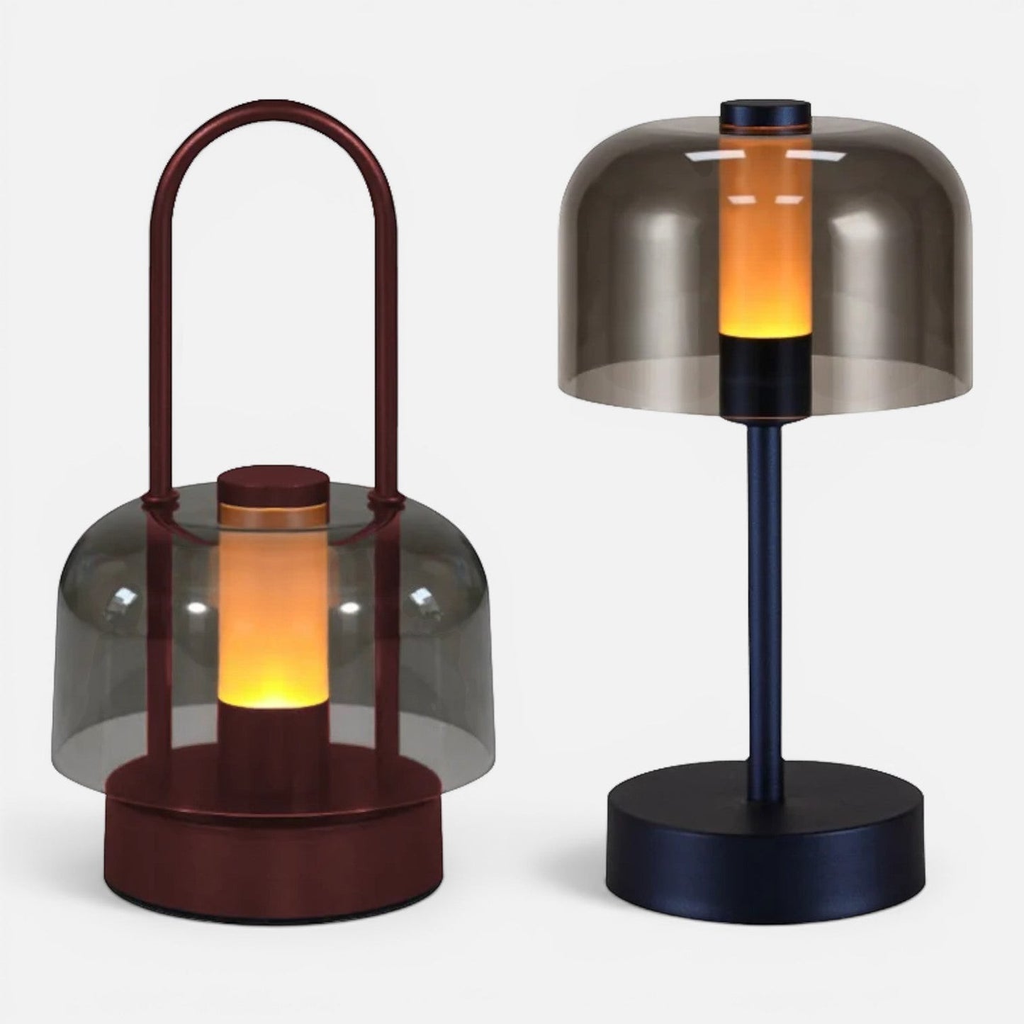 Table Lamp | Vintage Glass Dome Light