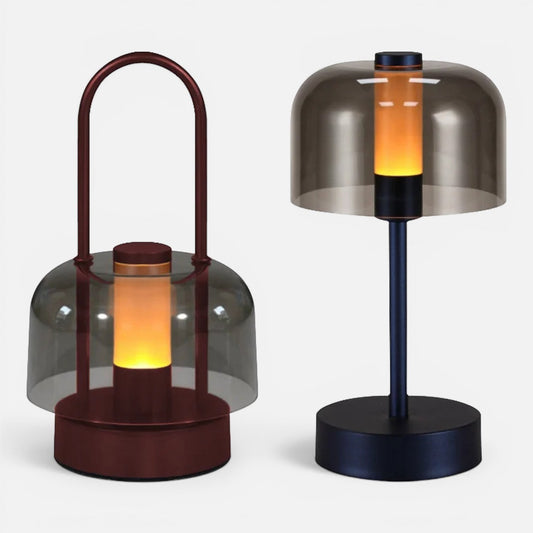 Table Lamp | Vintage Glass Dome Light