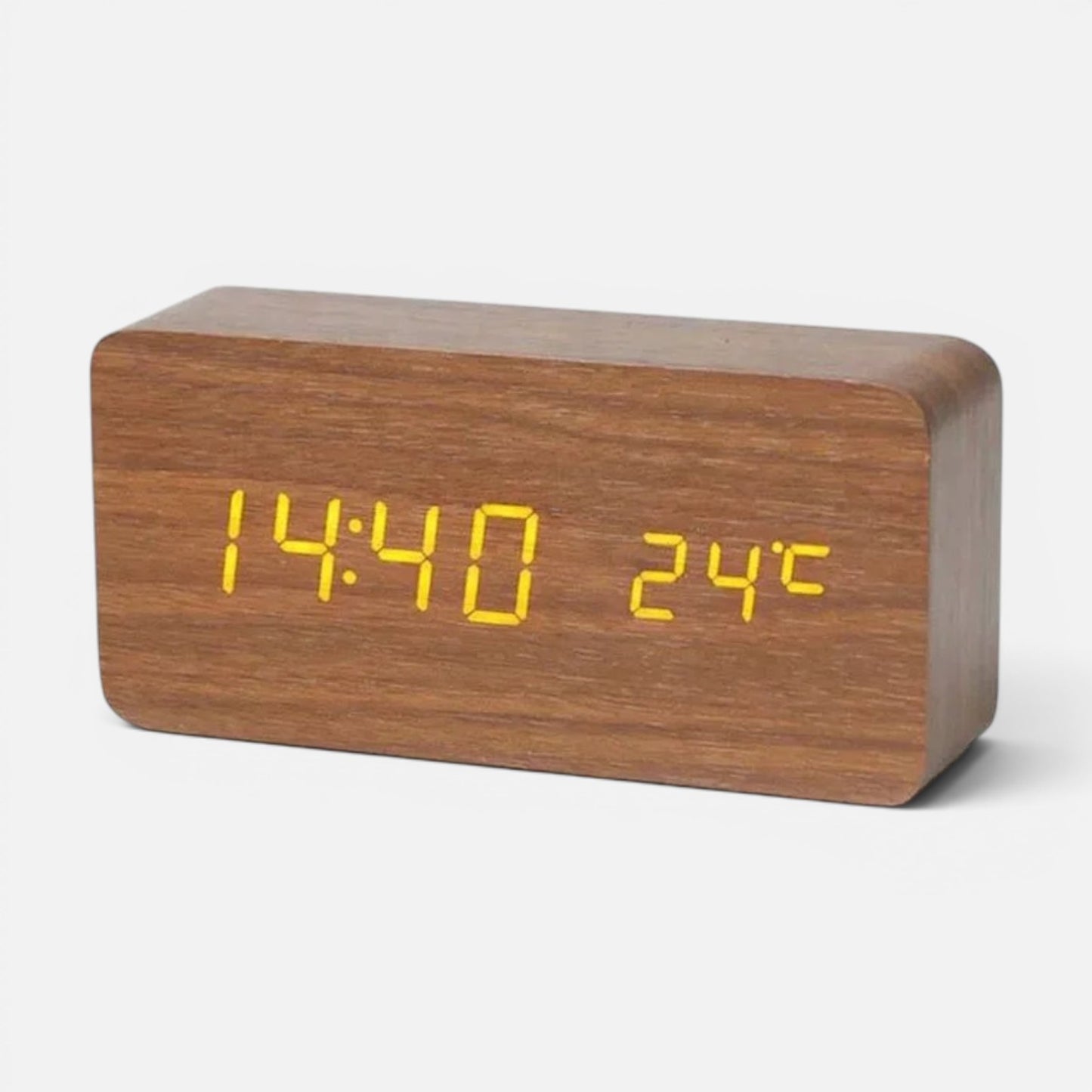 Alarm Clock | Wooden LED Digital Design