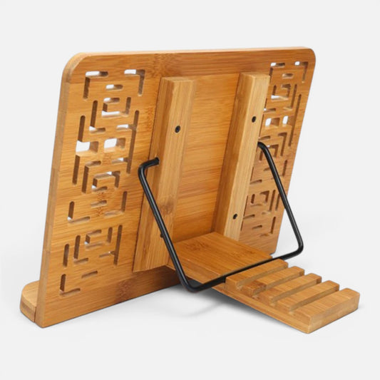 Book Stand | Carved Wooden Bookrest Design