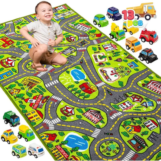 Mat | City Road Map Play Rug