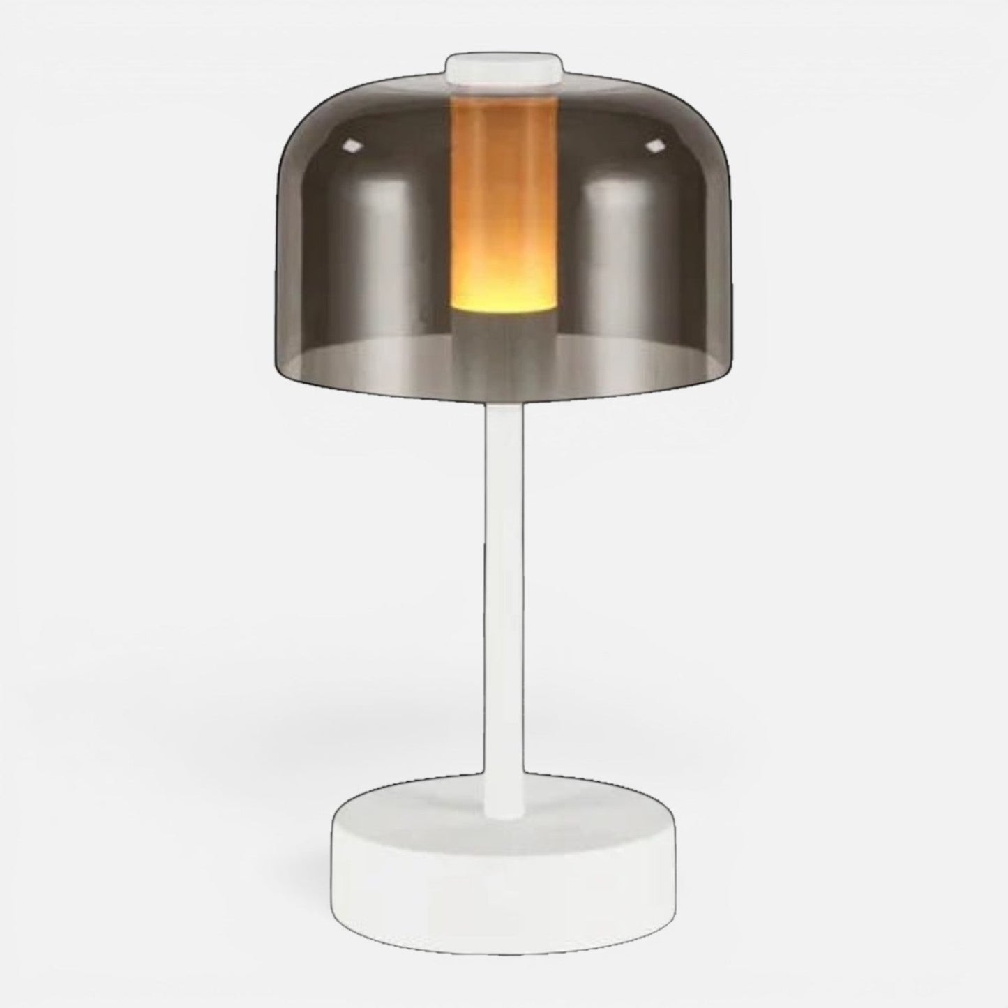 Table Lamp | Vintage Glass Dome Light