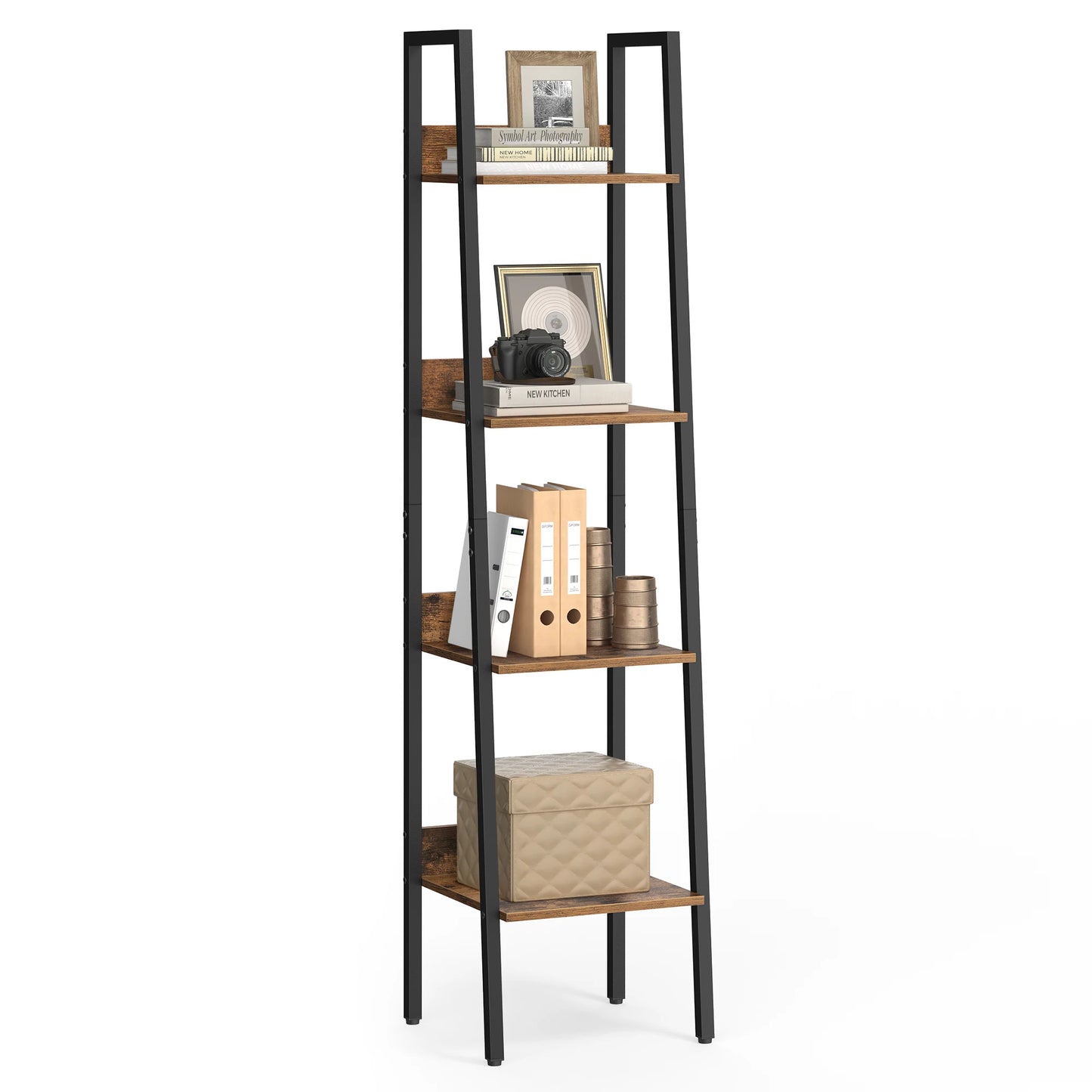 Shelf | Industrial Wood Ladder Bookcase
