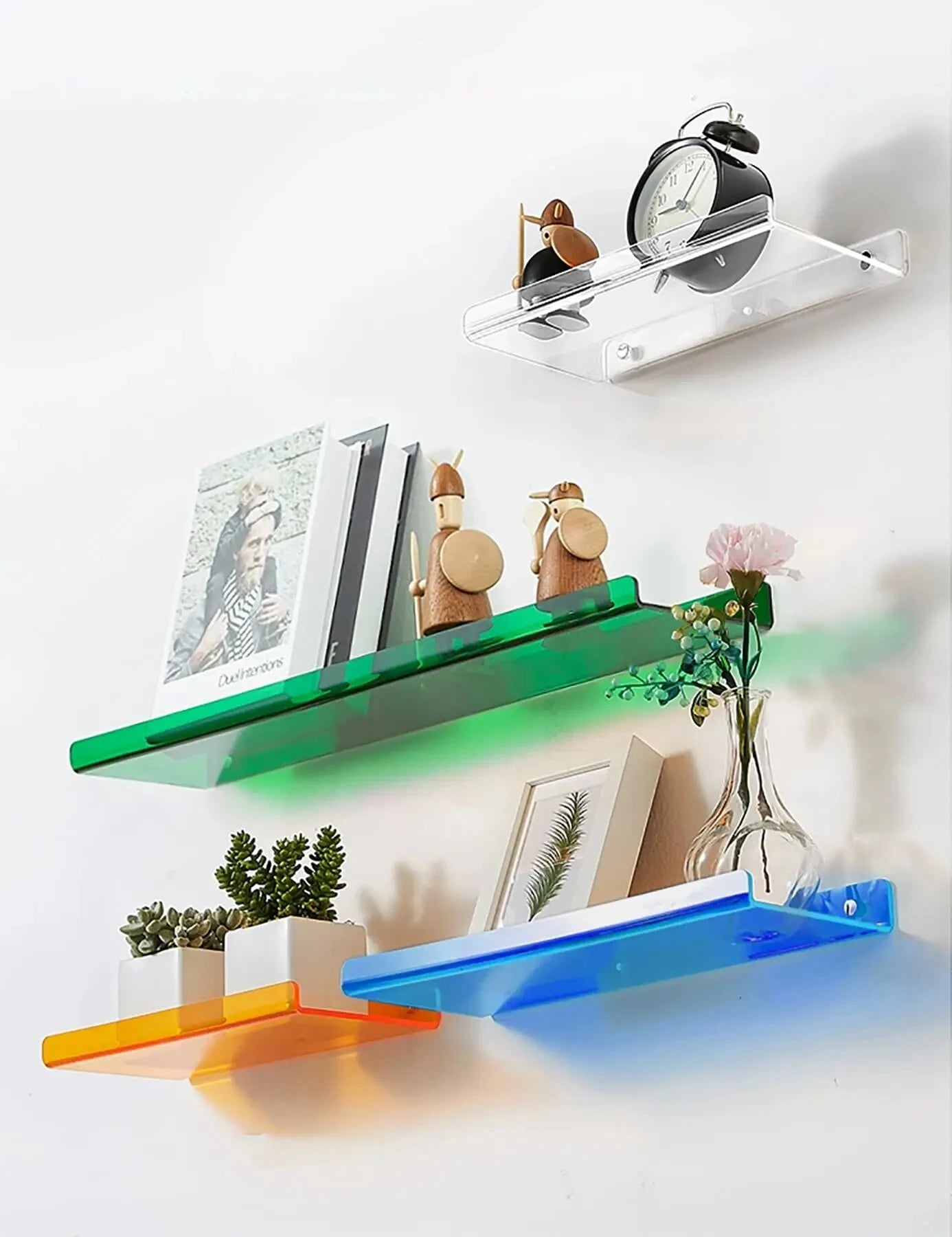 Wall Shelf | Minimalist Clear Acrylic Ledge