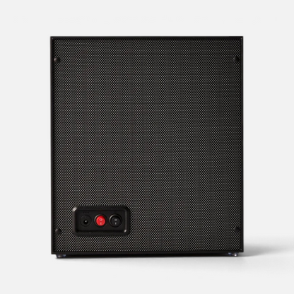 Back view of Clairly Midnight 4-slot watch winder featuring a textured black finish and power control switches
