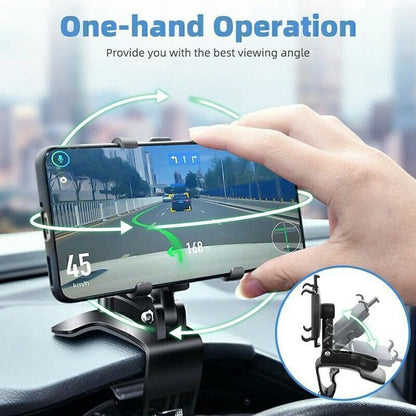 Phone Holder | Universal Dashboard Clamp Mount
