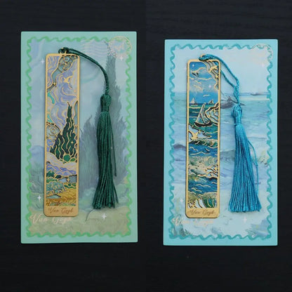 Bookmark | Enamel Landscape Design with Tassel