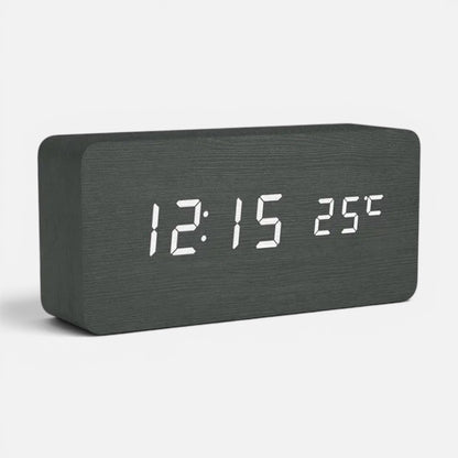 Alarm Clock | Wooden LED Digital Design