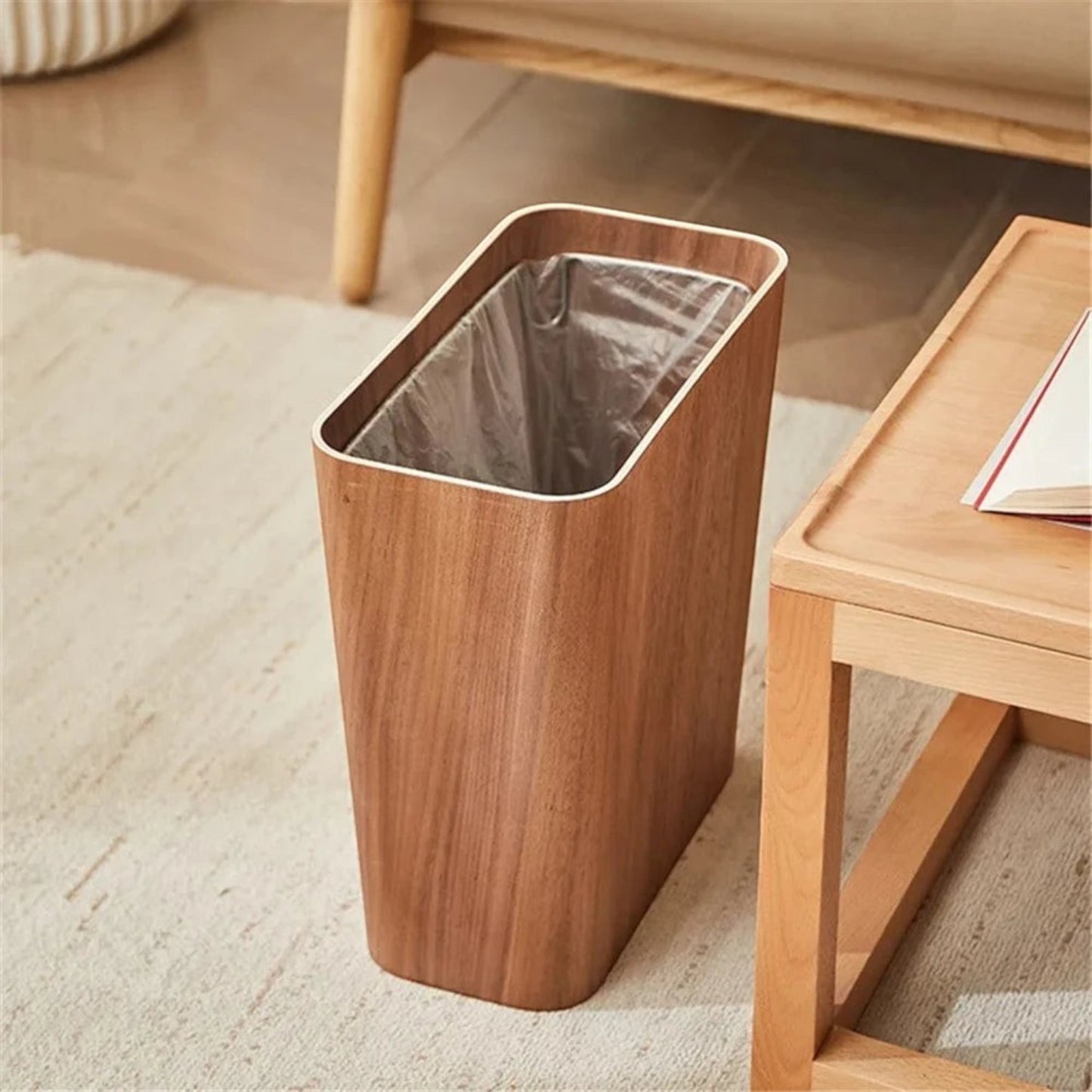 Trash Can | Japanese Style Wood Design