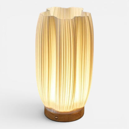 Desk Lamp | Wooden Base Sculptural Light
