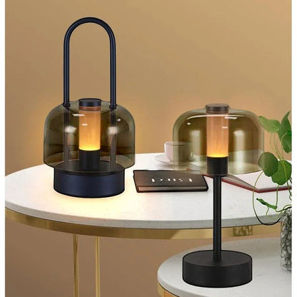 Table Lamp | Vintage Glass Dome Light
