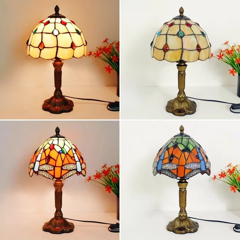 Table Lamp | Vintage Mosaic Glass Design