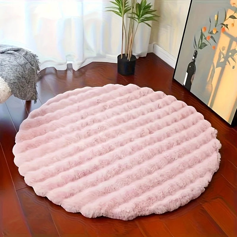 Mat | Round Shaggy Floor Rug