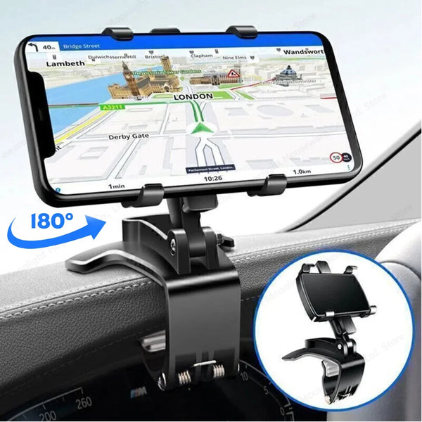 Phone Holder | Universal Dashboard Clamp Mount